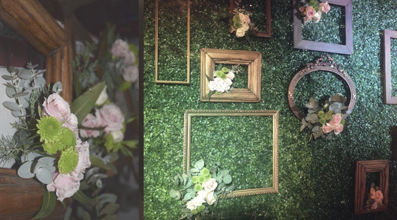 Pared follaje verde - NOI Decoraciones