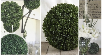 Topiarios verdes(30cms diametro) - NOI Decoraciones